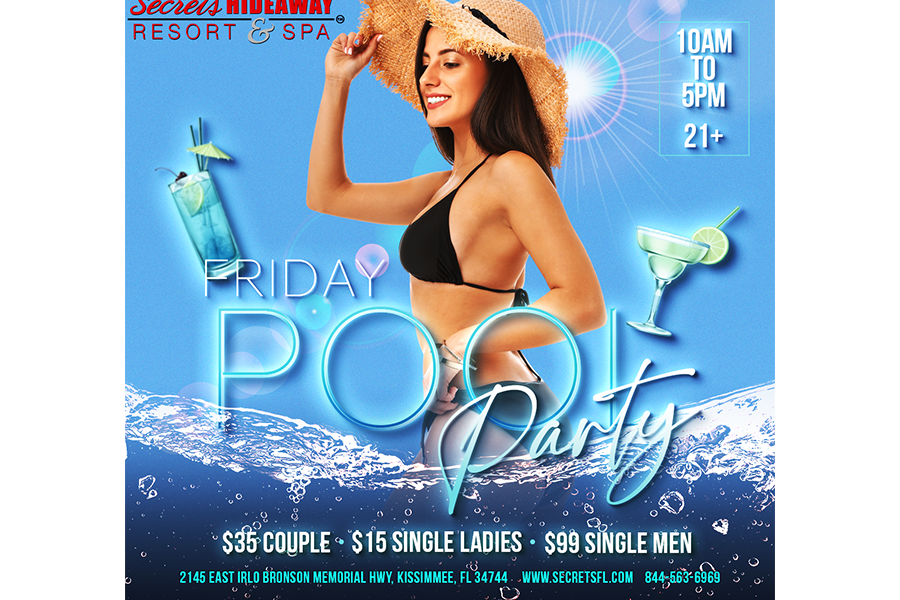 Friday Pool Party 10am-5pm
